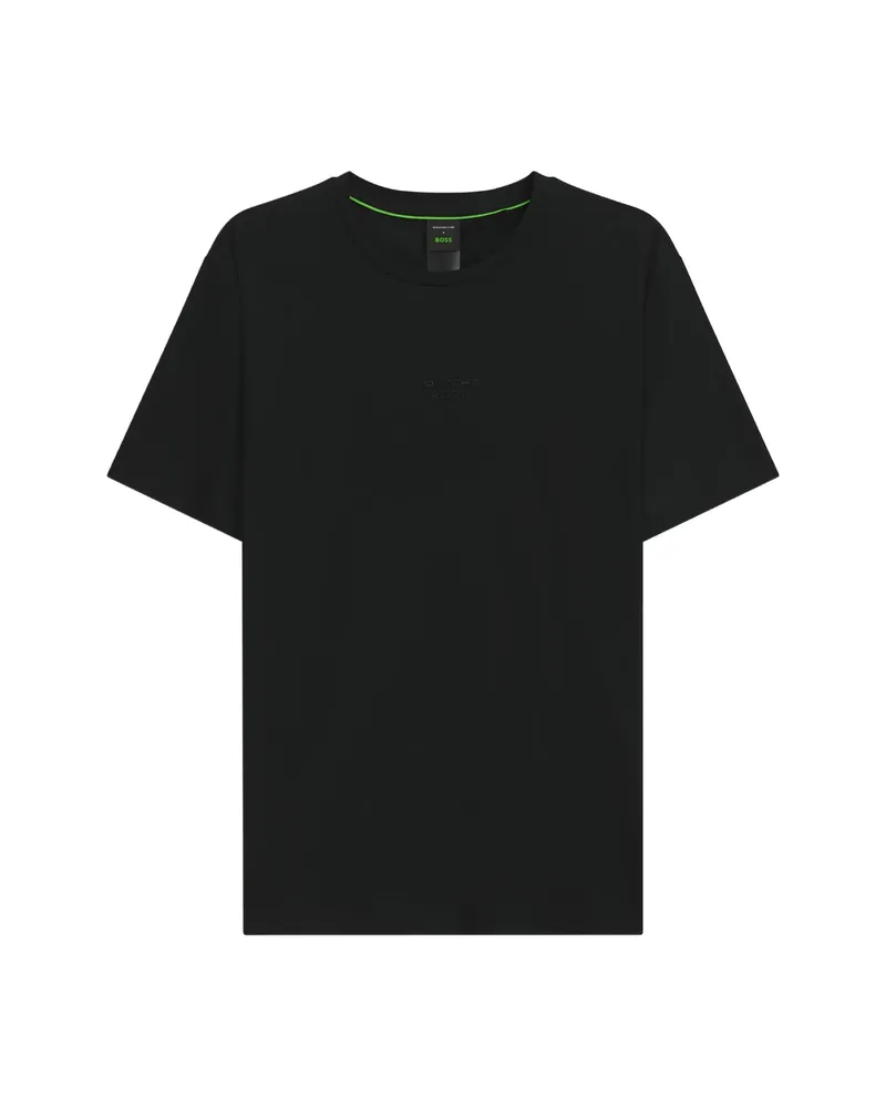 HUGO BOSS X Porsche Mercerized-cotton T-shirt With Glossy Logo Black