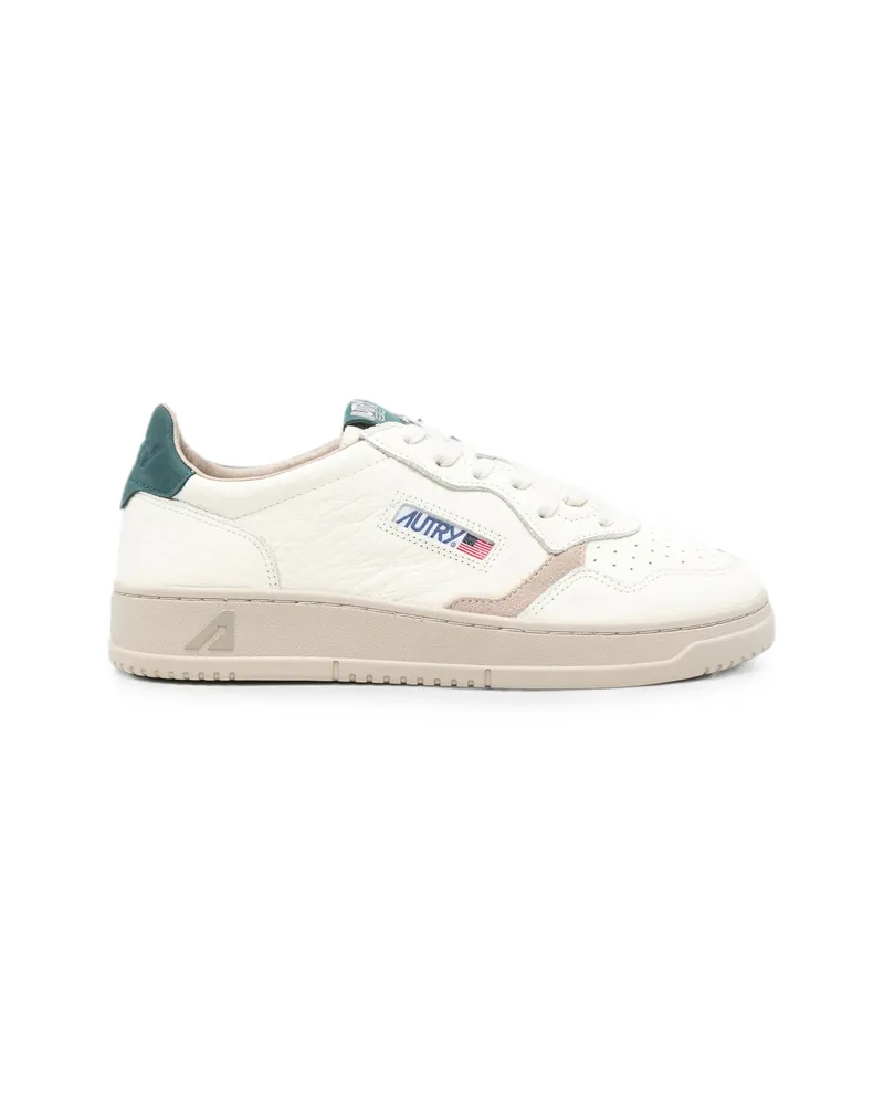 AUTRY Medalist Panelled Leather Sneakers Neutrals