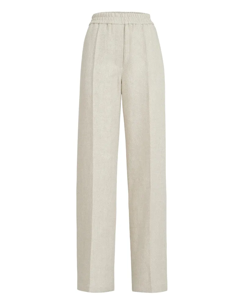 Brunello Cucinelli Elasticated-waistband Trousers Neutrals