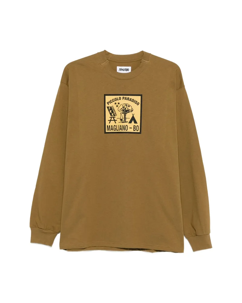 Magliano Graphic Long-sleeve T-shirt Brown