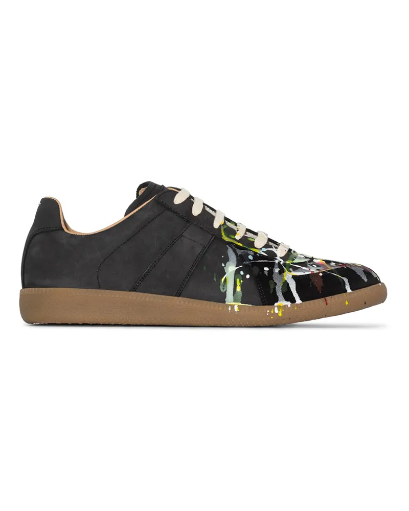 Maison Margiela Paint Replica Low-top Sneakers Black