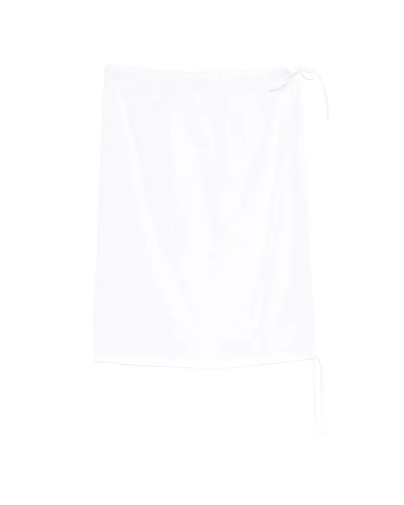 Prada Drawstring-fastening Skirt White