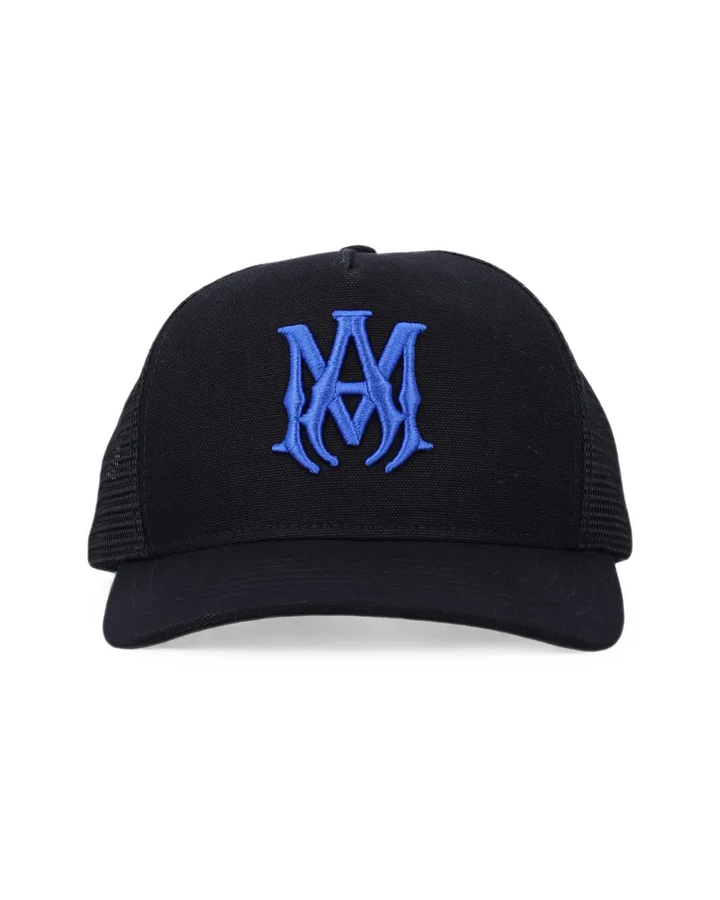 Amiri MA Logo Trucker Hat Black