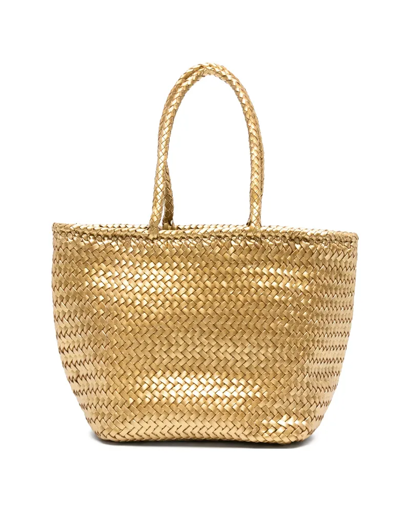 Dragon Diffusion Small Grace Woven Tote Bag Gold