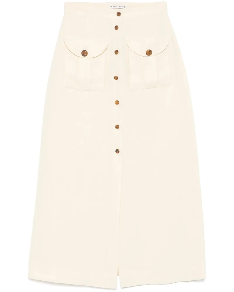 Blazé Milano Savannah Midi Skirt Yellow