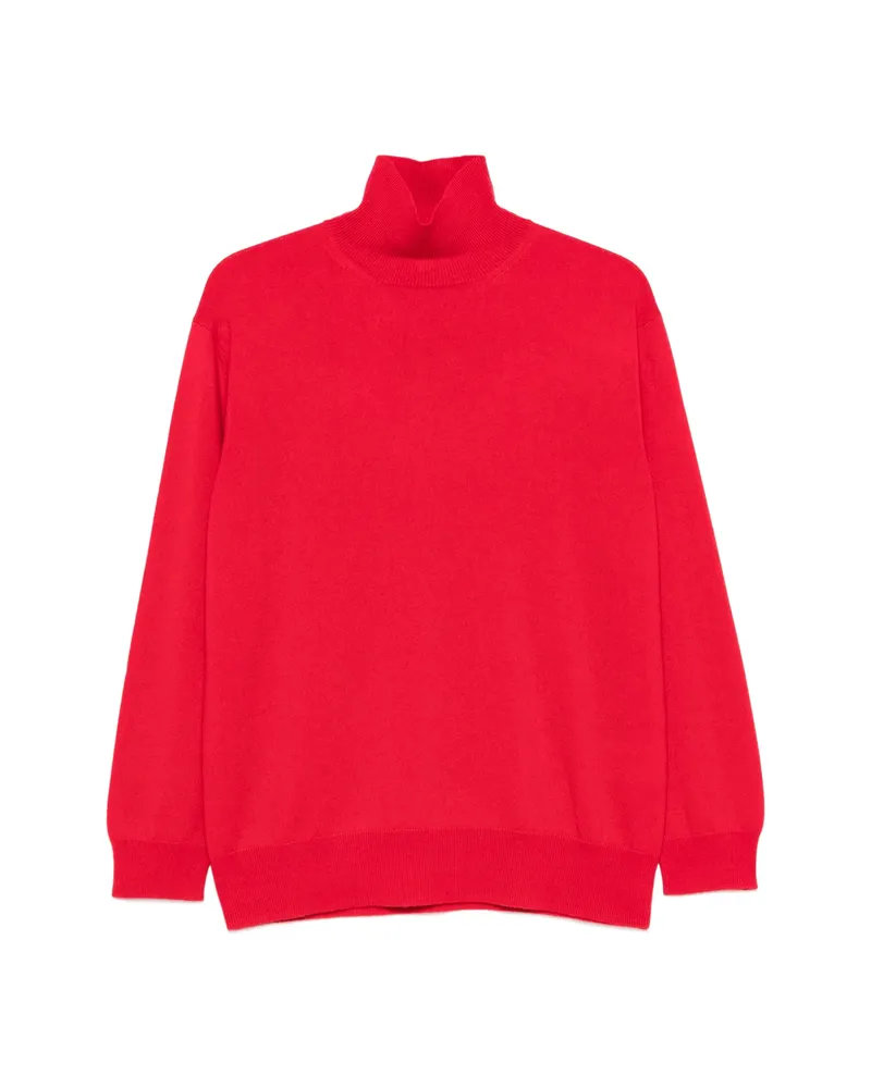 Malo High-neck Sweater Red