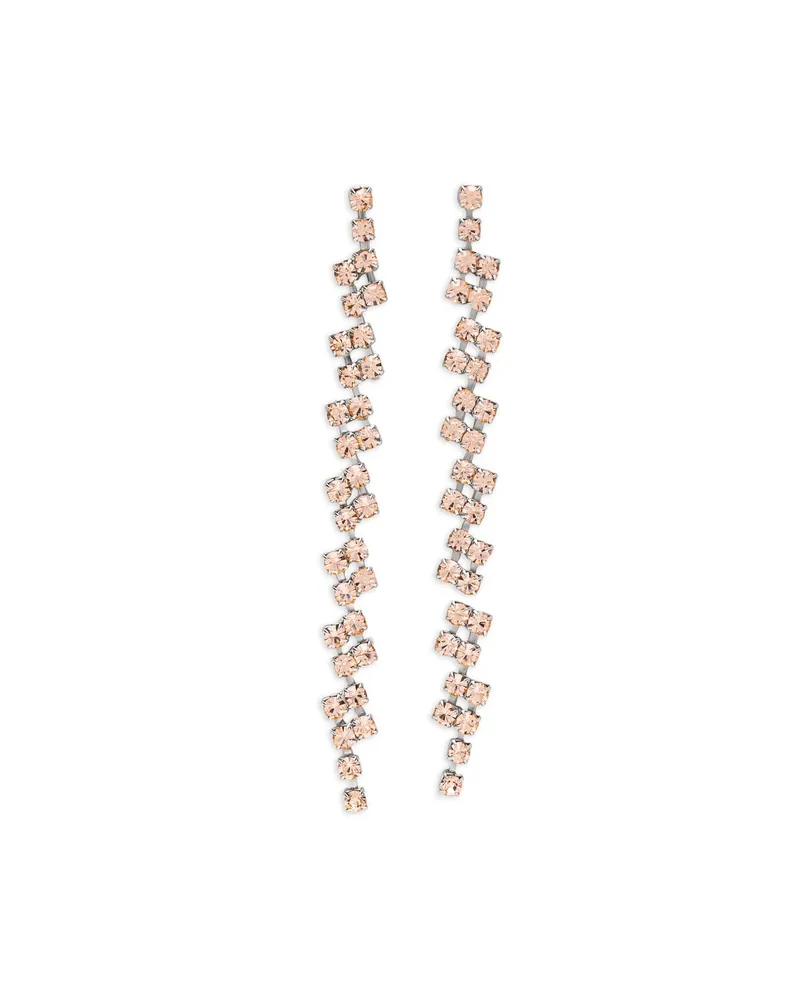 forte_forte Crystal-embellished Drop Earrings Orange