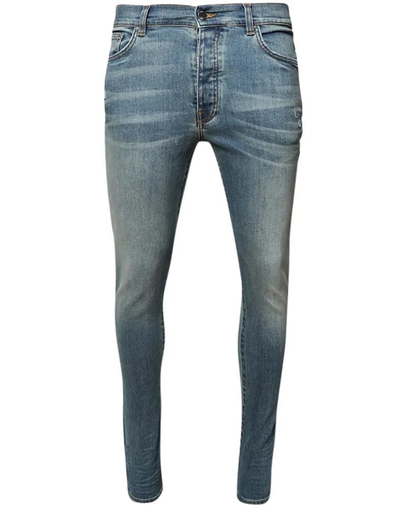 Amiri Low-rise Skinny Jeans Blue