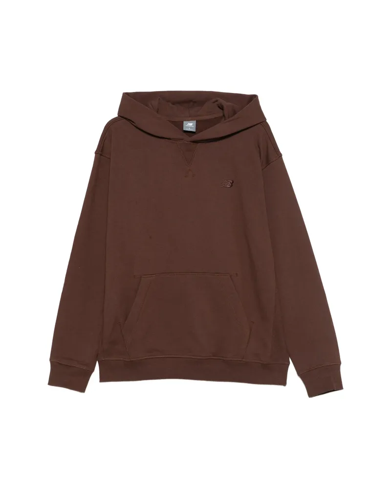 New Balance Hooded Pocket Sweatshirt Brown