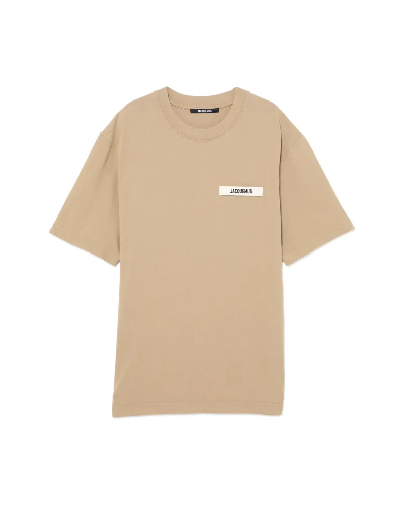 Jacquemus Logo-detail T-shirt Neutrals