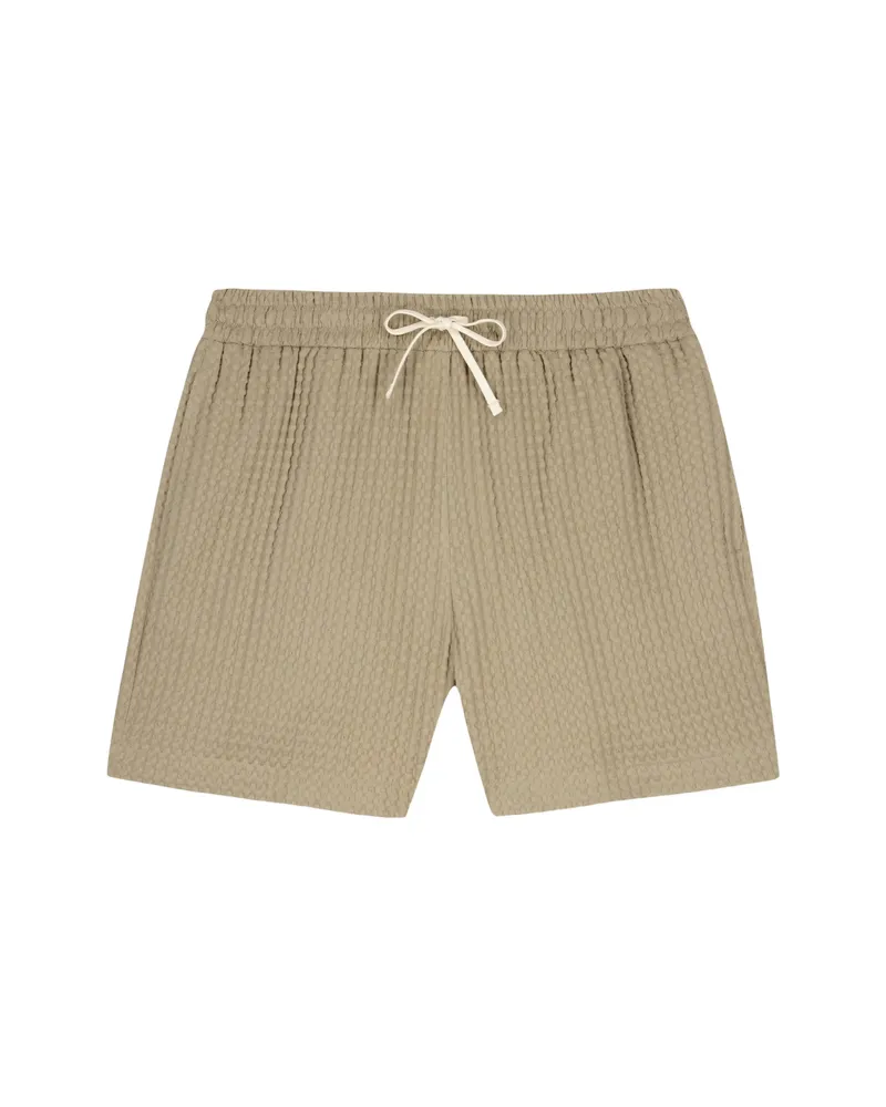 Maison Labiche Waffle-texture Deck Shorts Neutrals