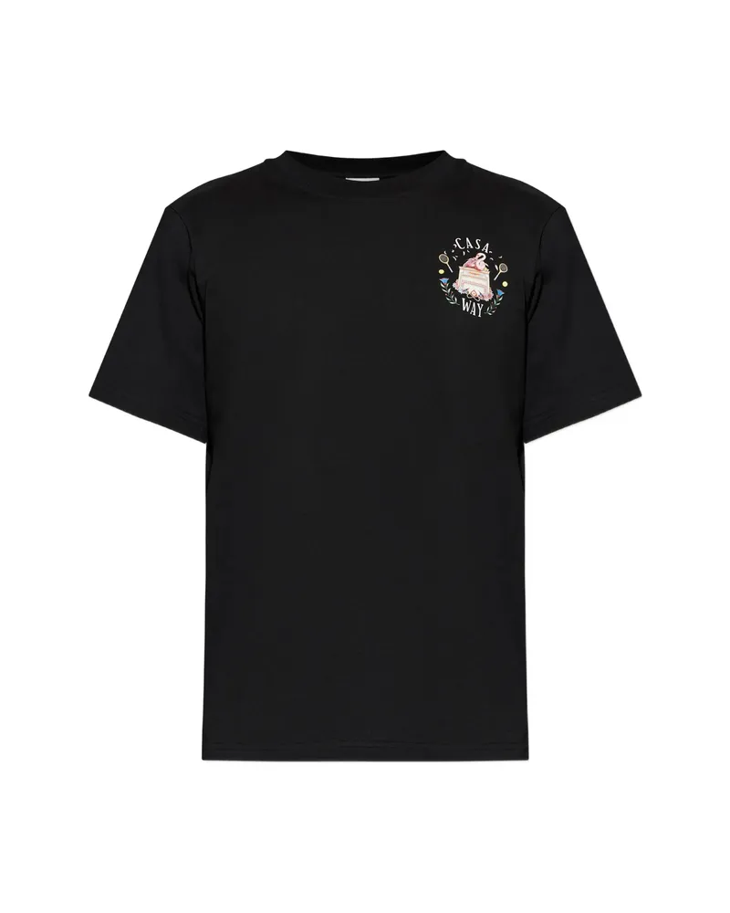 Casablanca Paris Casaway Graphic-print T-shirt Black
