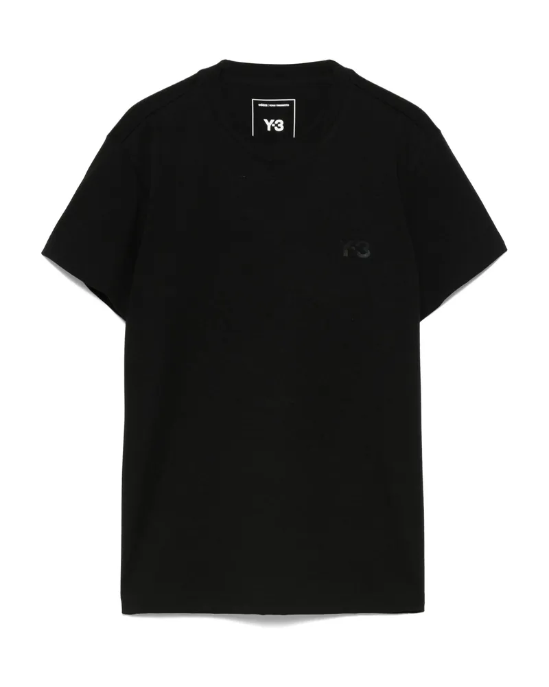 Y-3 Logo-embroidered Short-sleeve T-shirt Black