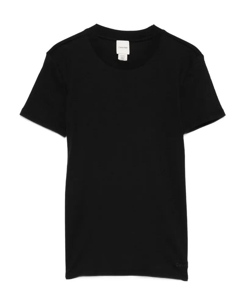 Calvin Klein Short-sleeve Crew-neck T-shirt Black