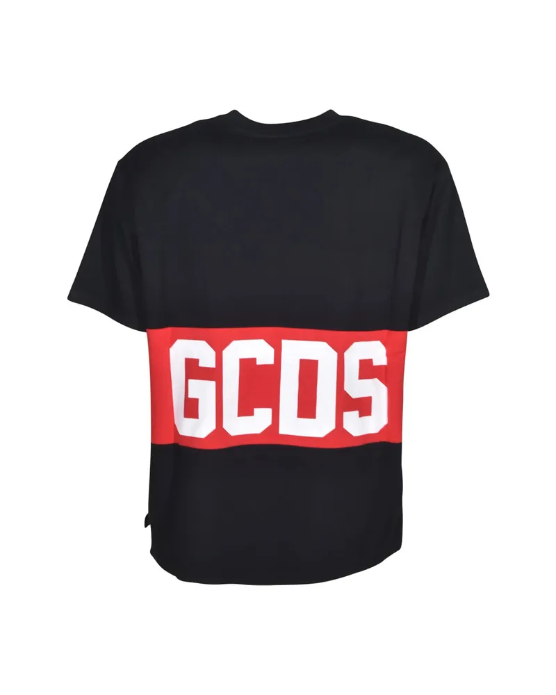 GCDS Logo-band Oversized T-shirt Black