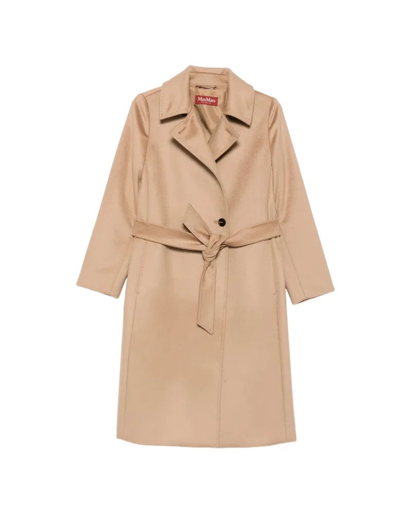 Max Mara Bcollag Belted Notched-lapel Coat Neutrals