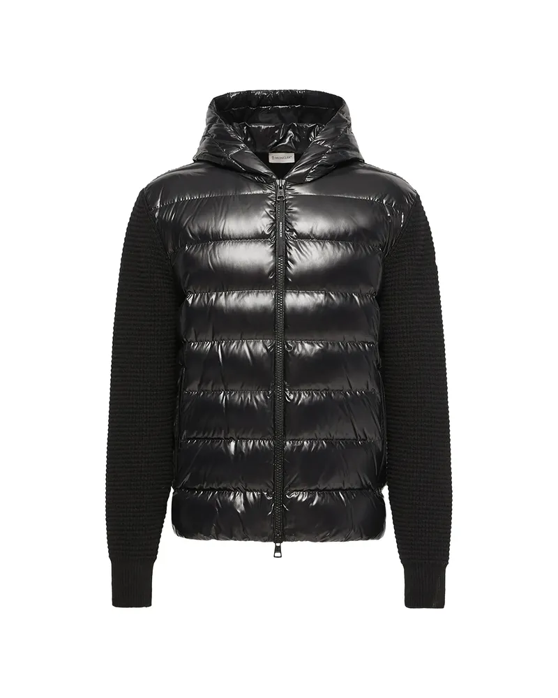 Moncler Quilted Hooded Jacket Black