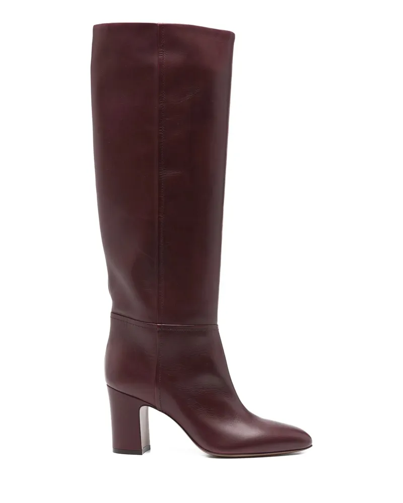 Paris Texas 70mm Leather Block-heel Boots Red