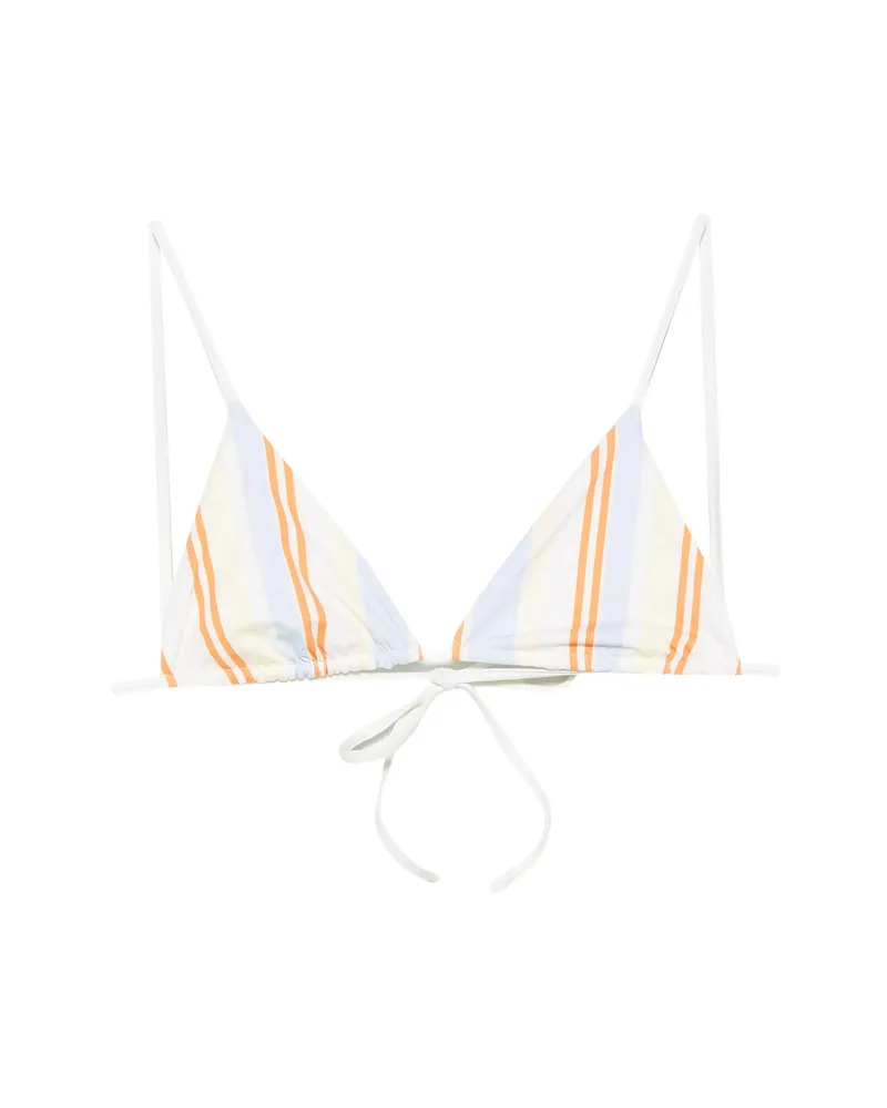 SIR Striped Triangle Bikini Top Neutrals