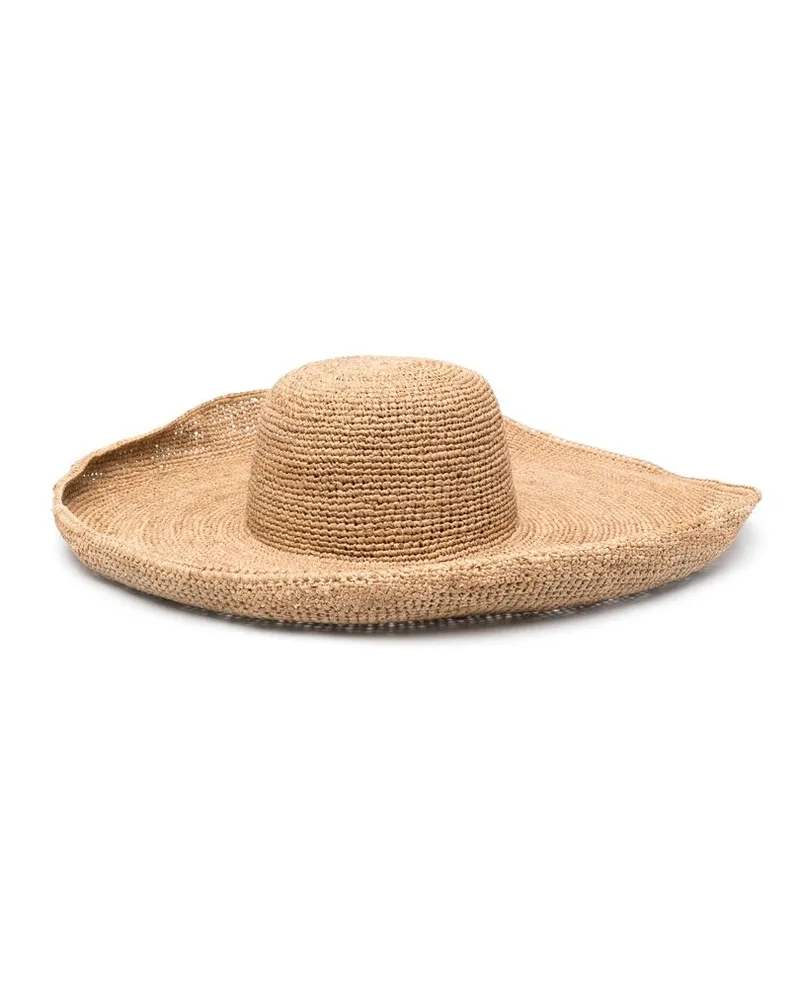IBELIV Izy Woven-raffia Sun Hat Neutrals
