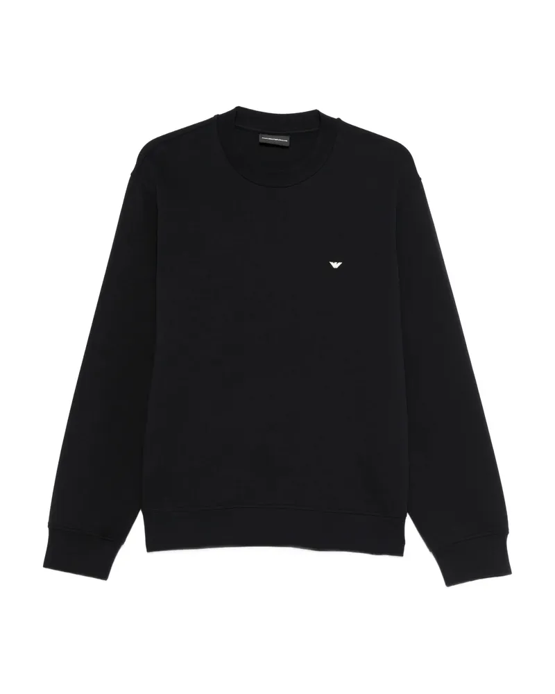 Emporio Armani Logo-embroidered Sweatshirt Blue