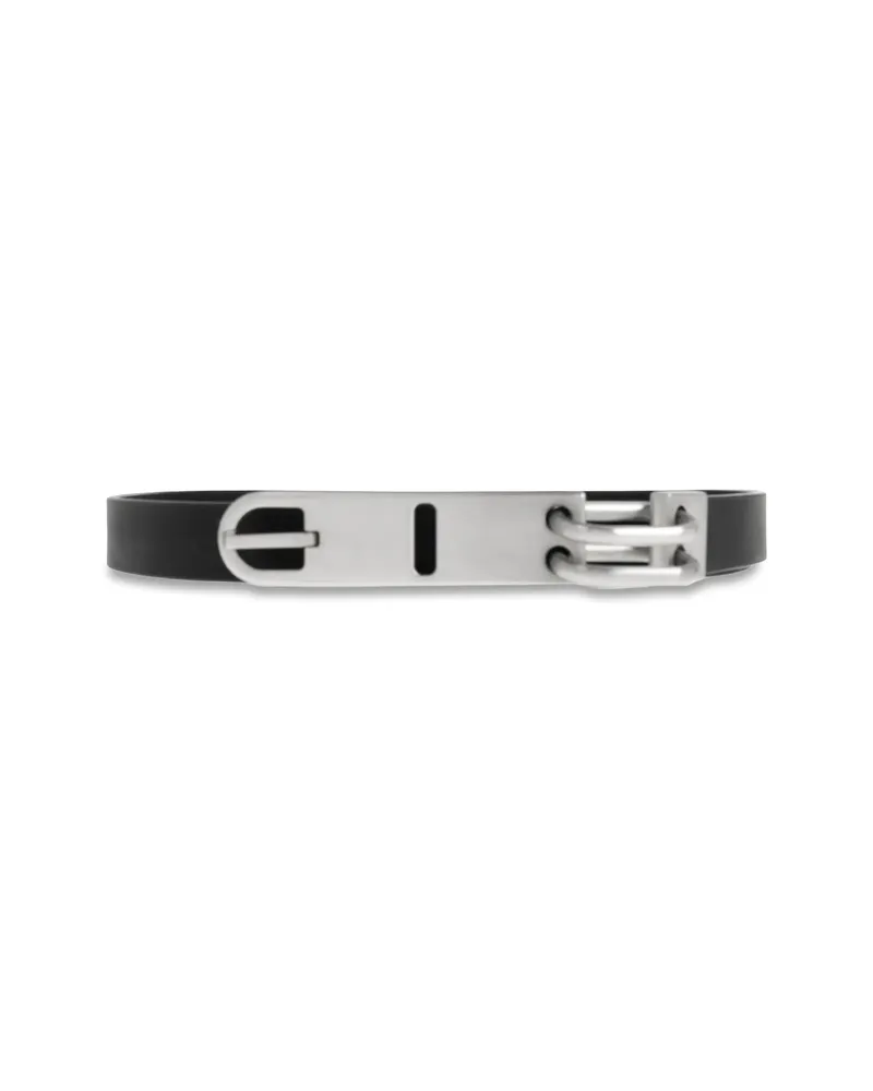 Rick Owens Leather Buckle Belt Black