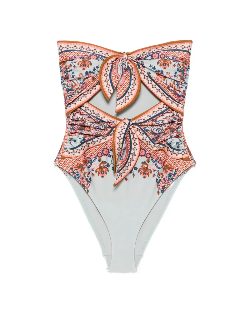 Zimmermann Aster Swimsuit Blue