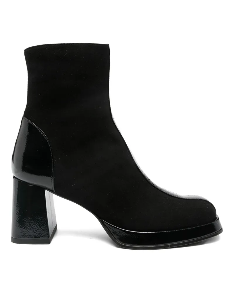 Chie Mihara 70mm Calf-leather Block-heel Boots Black
