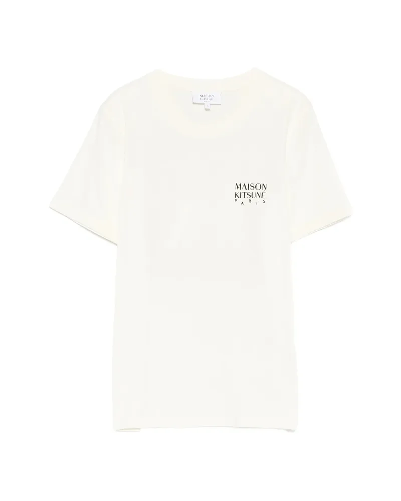 Kitsuné Printed T-shirt Neutrals