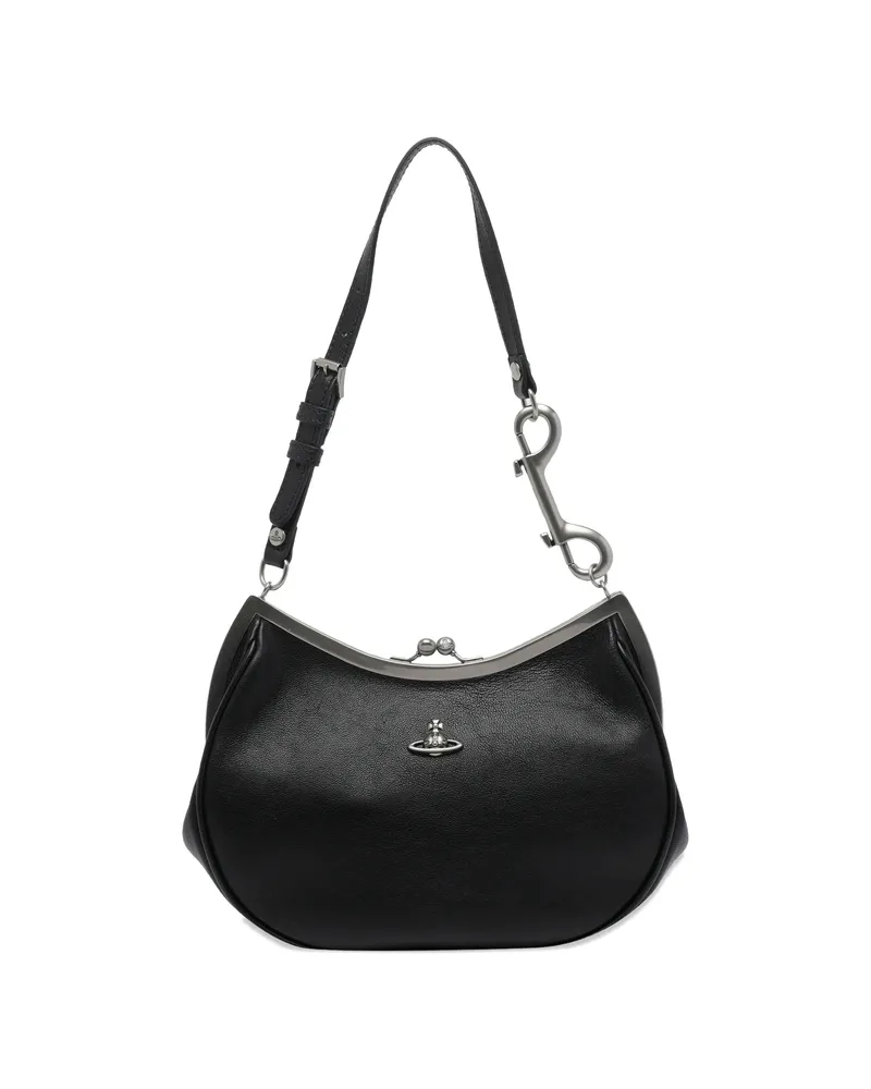 Vivienne Westwood Orb-plaque Shoulder Bag Black