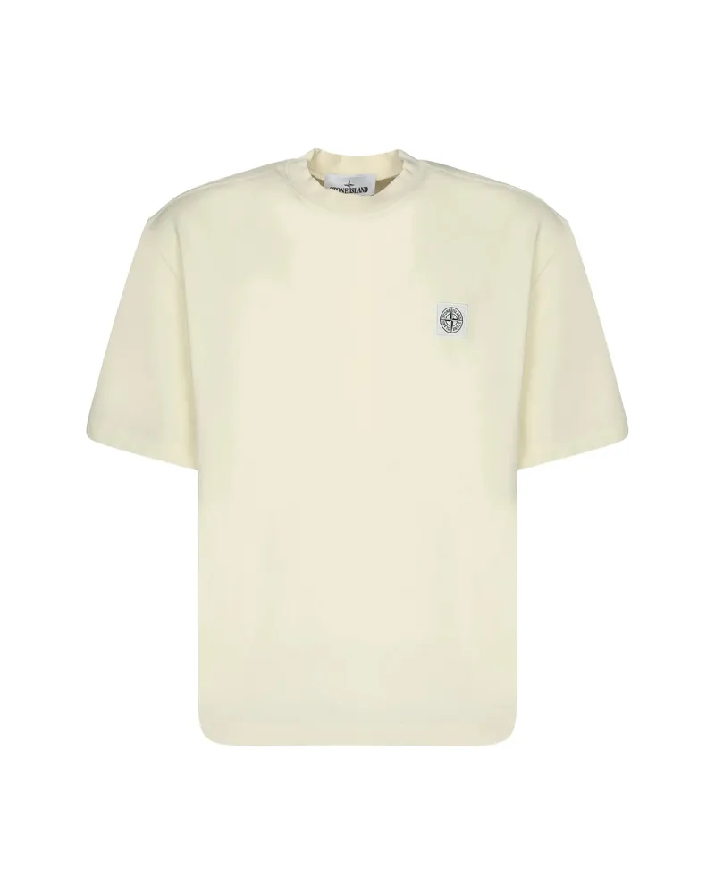 Stone Island 2100030 Logo-patch T-shirt Neutrals