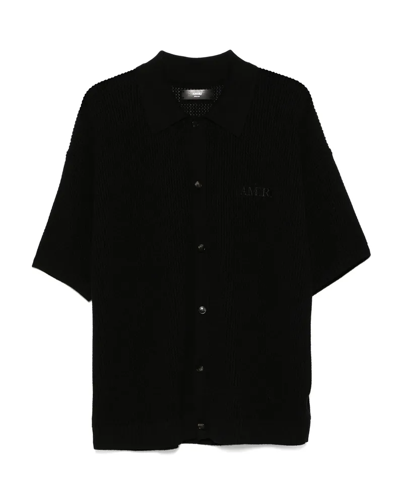 Amiri AMIRI Crochet Mesh Shirt Black