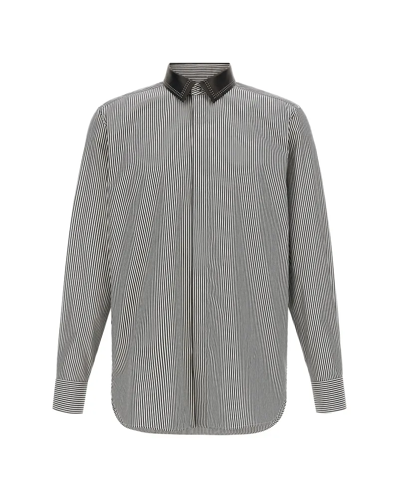 Tom Ford Fine Bengal Stripe Fluid Fit Shirt White