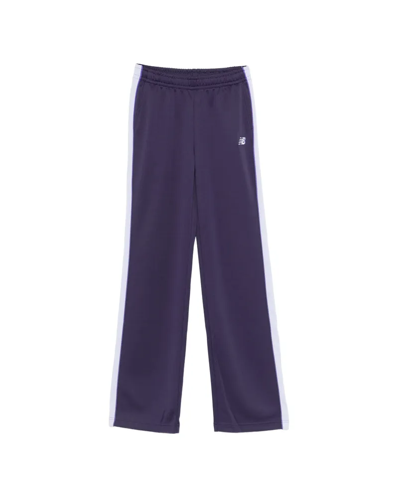 New Balance Logo-embroidered Trousers Purple