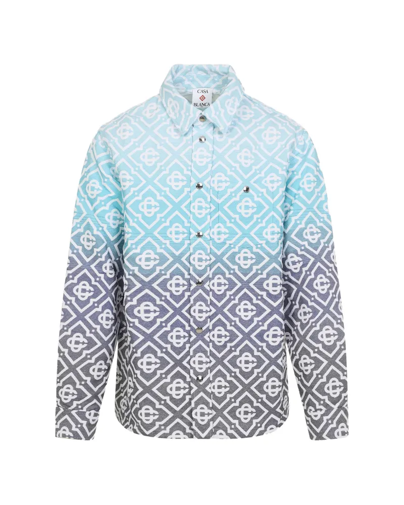 Casablanca Paris Monogram Gradient Jacket Blue