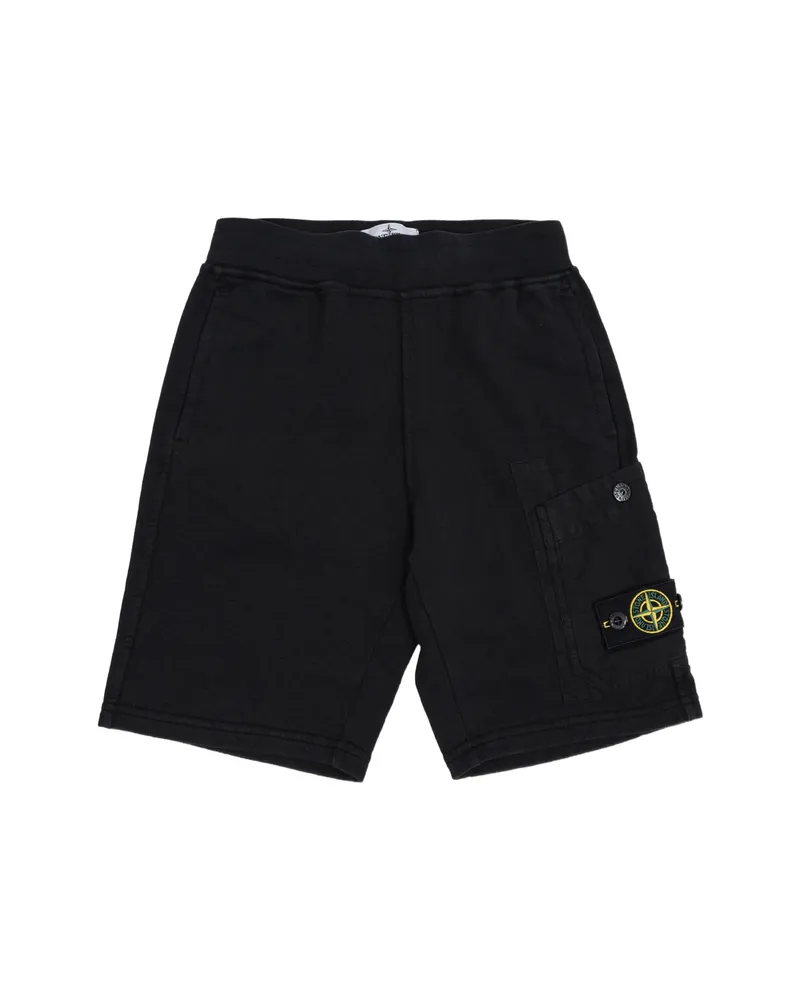 Stone Island Patch-pocket Shorts Black
