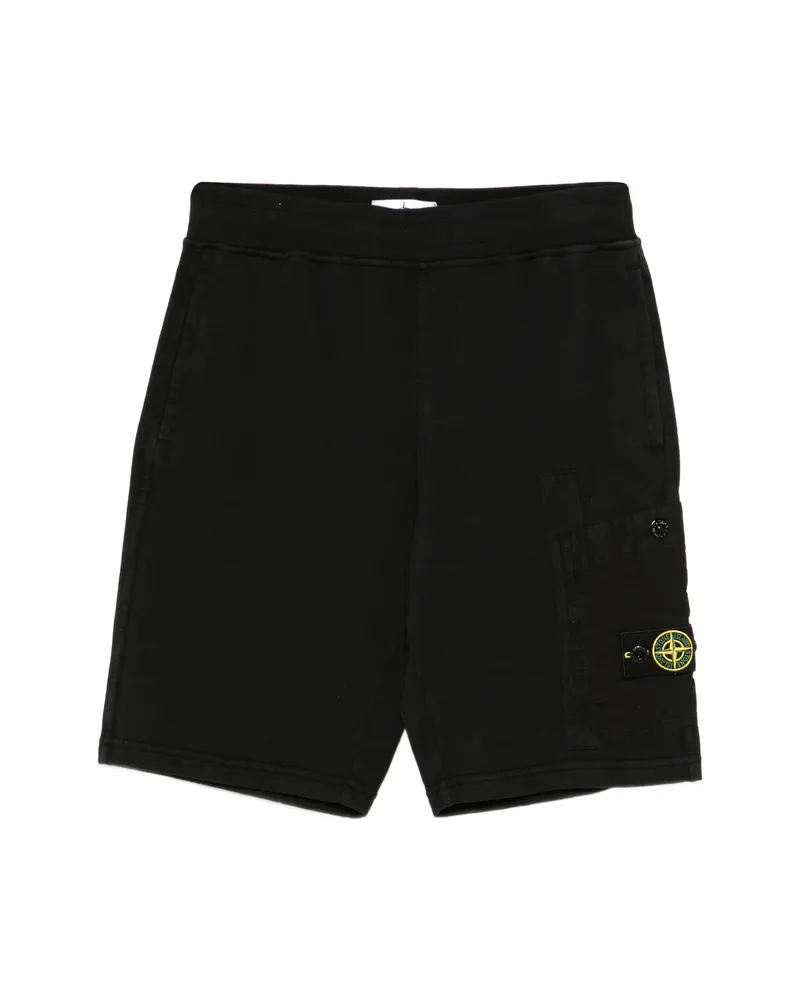 Stone Island Logo-patch Shorts Black