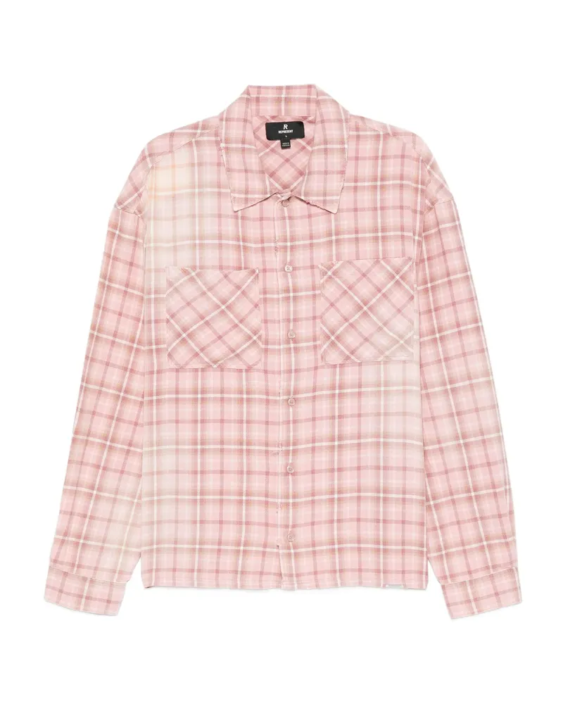 REPRESENT Checked Shirt Pink