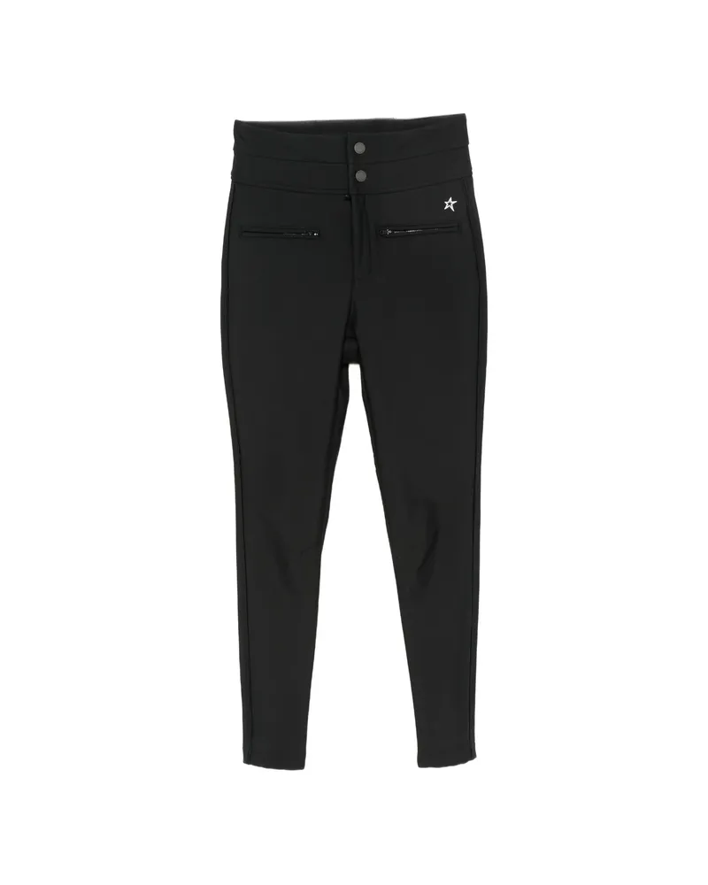 Perfect Moment Aurora Logo-embroidered Skinny Trousers Black
