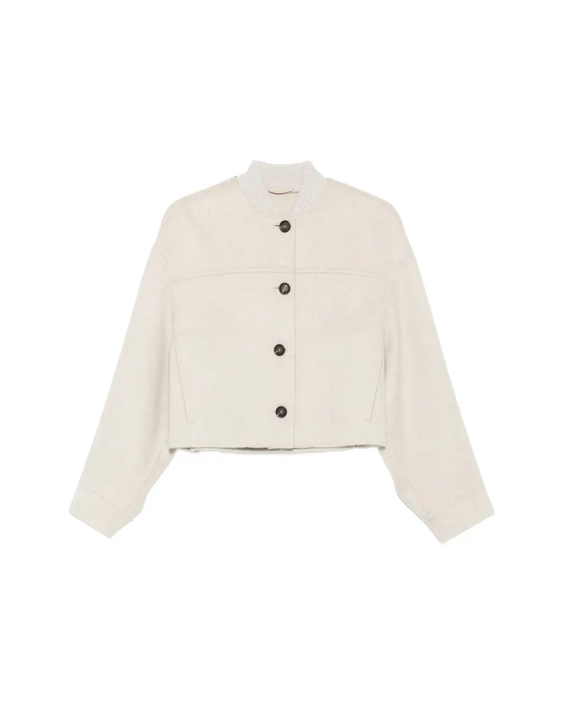 Brunello Cucinelli Button-fastening Jacket Neutrals