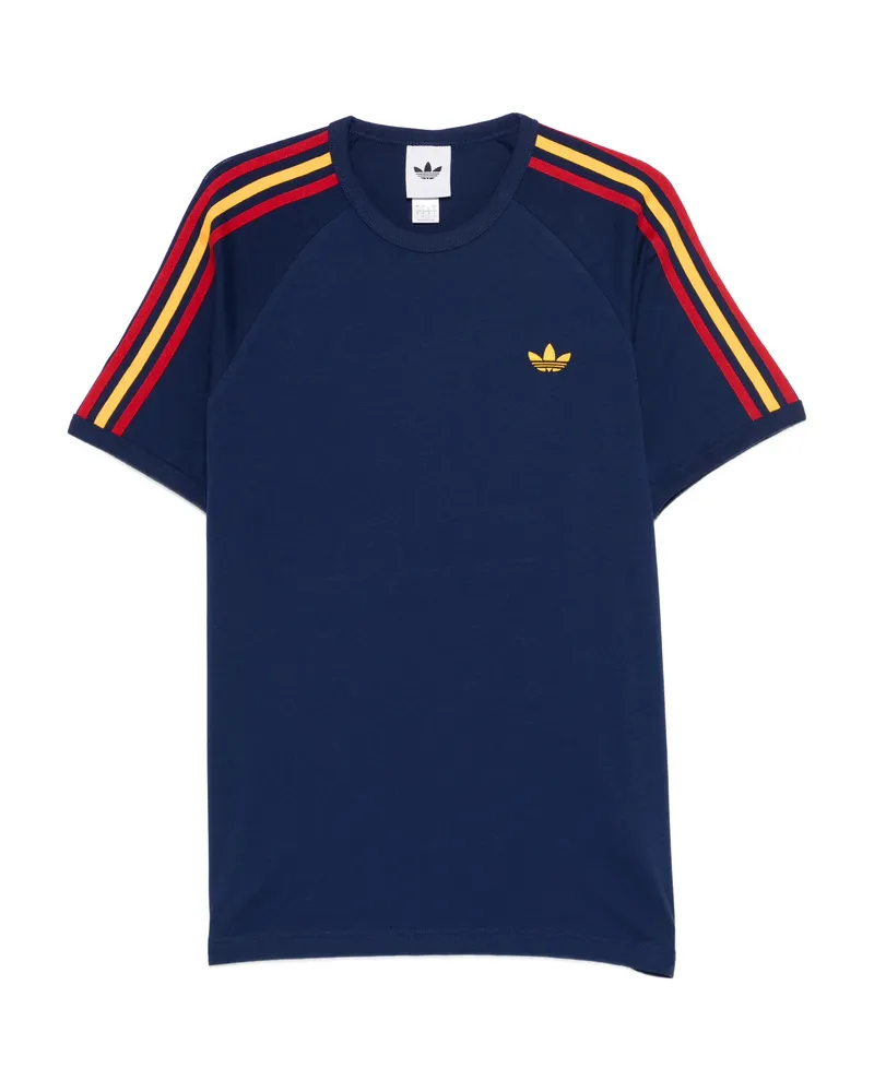 adidas 3-stripes-logo T-shirt Blue