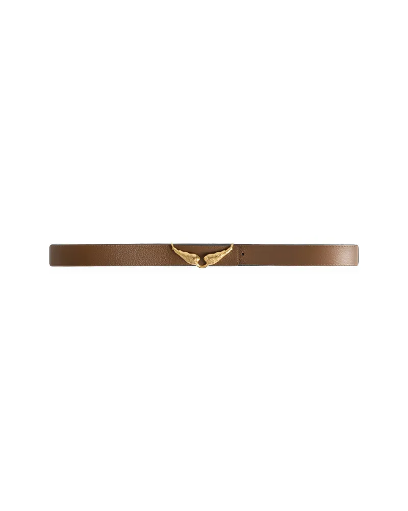 Zadig & Voltaire Rock Reversible 30mm GL Belt Brown
