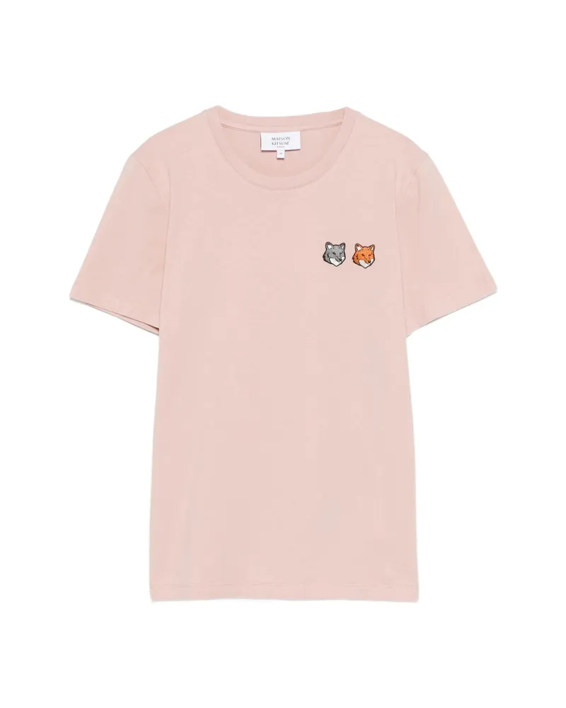 Kitsuné Fox-motif T-shirt Pink