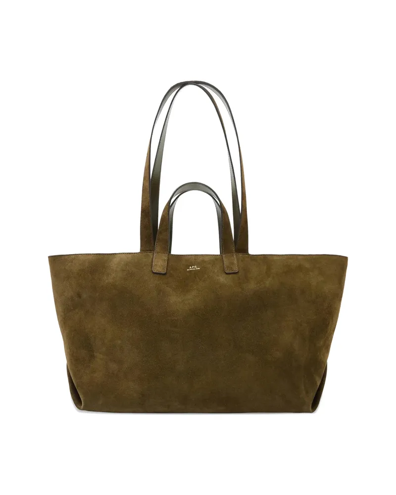 A.P.C. A. p.c. Le Drummer Tote Bag Brown