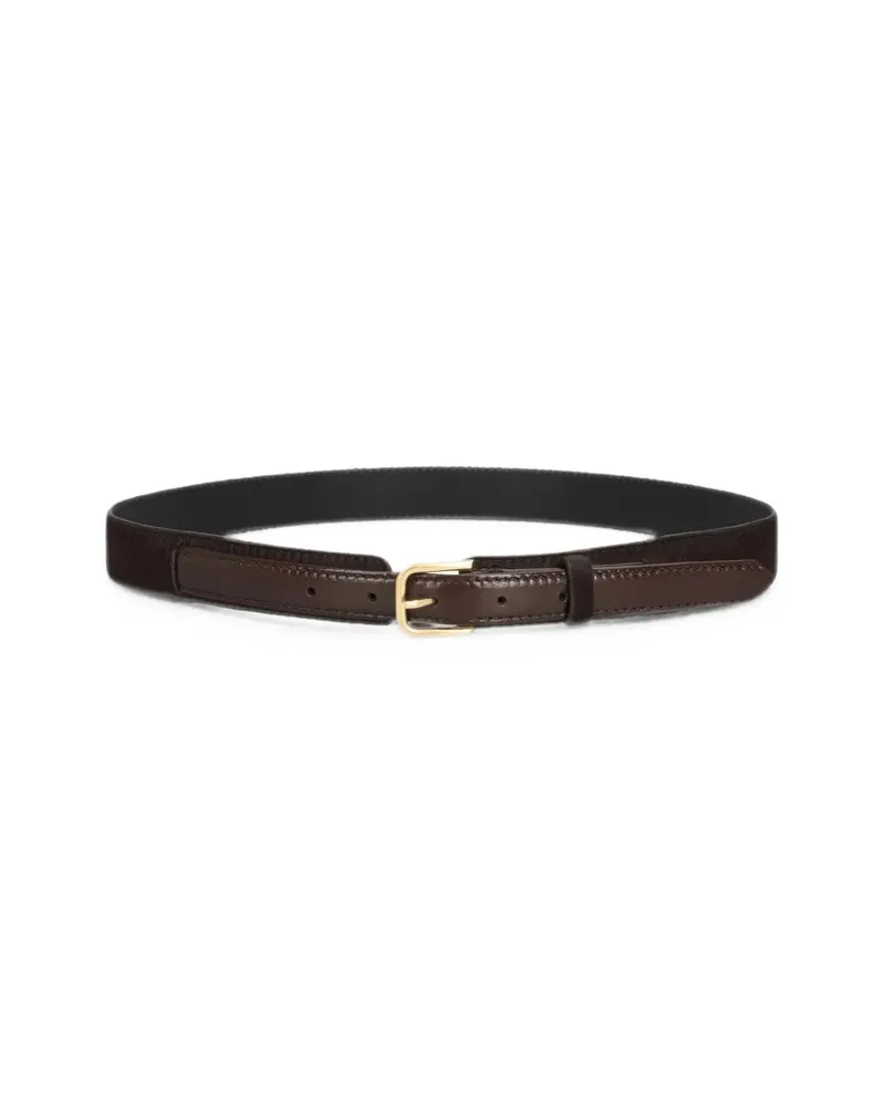 Dries van Noten Buckle-fastening Leather Belt Brown