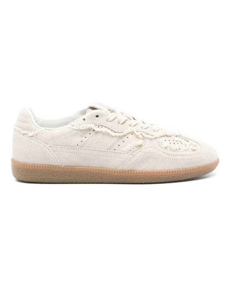 Alohas Tb.490 Crochet-trim Leather Sneakers Neutrals