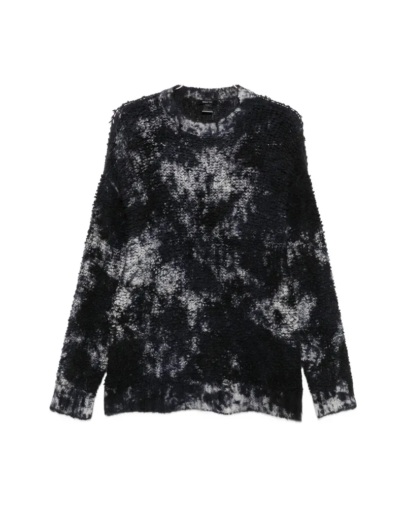 Avant Toi Tie-dye Bouclé Knitwear Blue