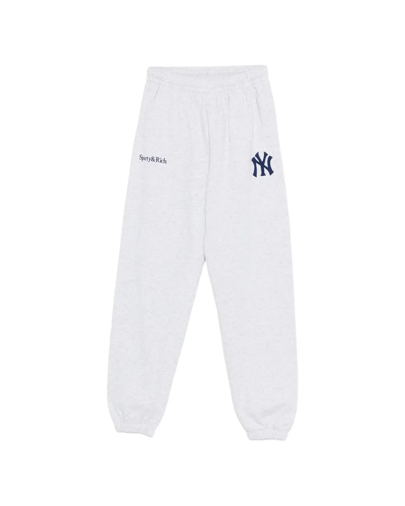 SPORTY & RICH Logo Track Pants Grey