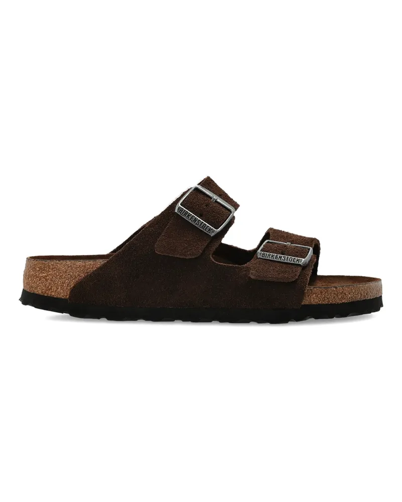 Birkenstock Arizona Suede Buckle Sandals Brown