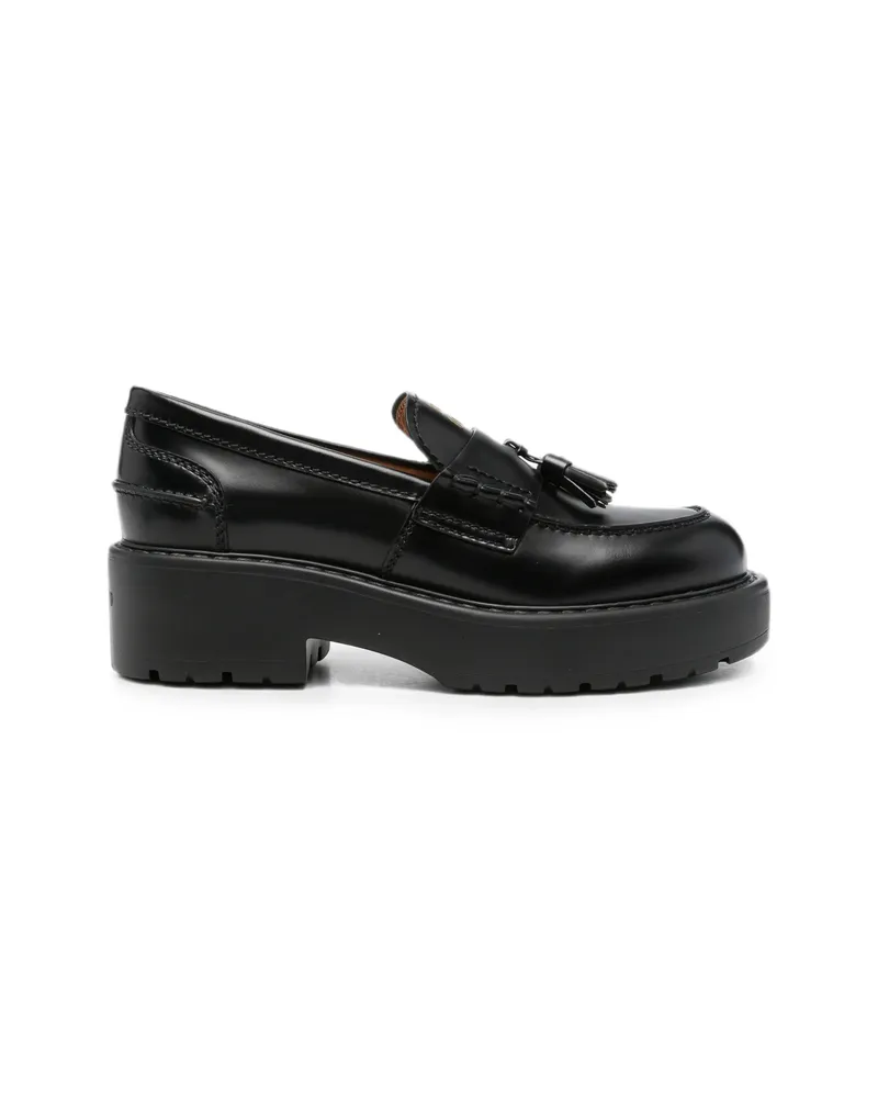 Miu Miu Tassel-detail Chunky-sole Loafers Black
